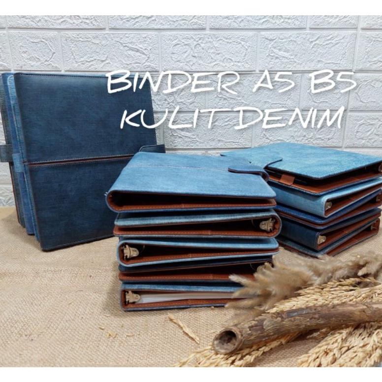 

BINDER POLOS PREMIUM KULIT SINTETIS DENIM BINDER EXCLUSIVE A5 R 6, R 20 DAN B5 R 26, BINDER KULIAH, BINDER KAMPUS TERLARISS...,,,,,