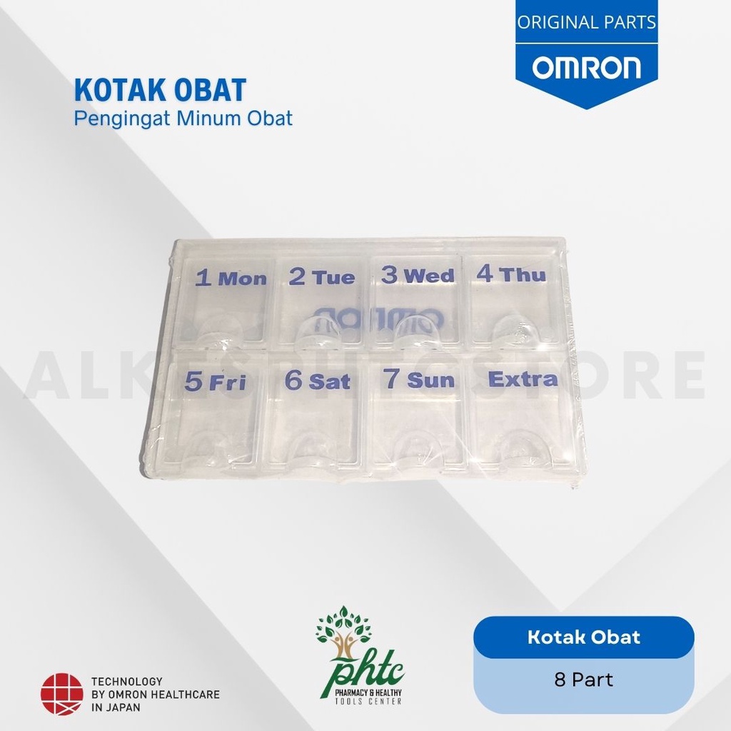 OMRON Kotak Obat Portabel l Kotak Obat Mingguan