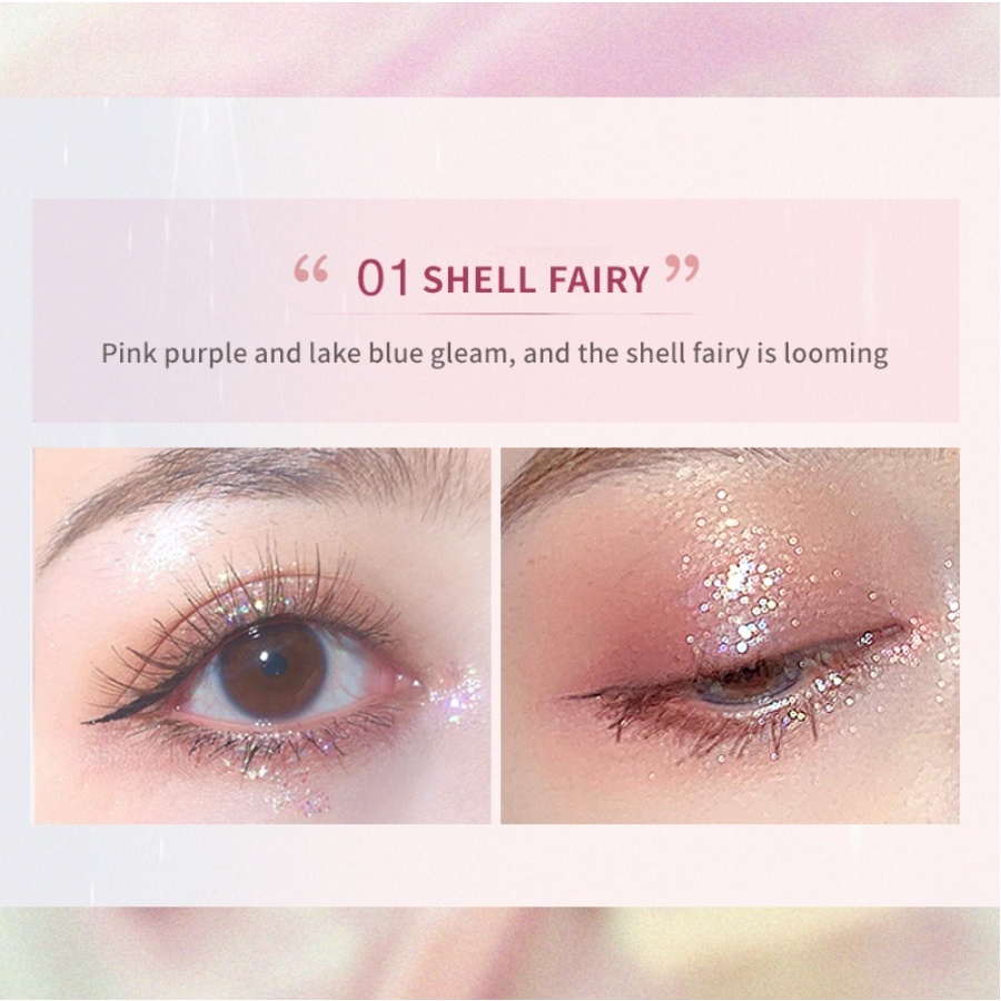[BPOM][100%ORI&amp;READY]NOBB！Ambilight Diamond Eyeshadow Dynamic Mermaid Color High Light And Fine Flash Makeup