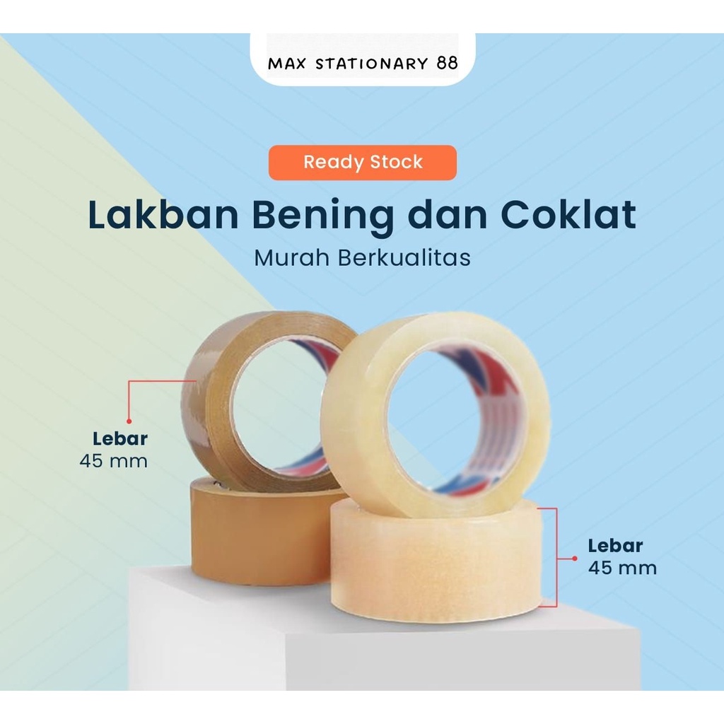 

Lakban Bening dan Coklat 45mm