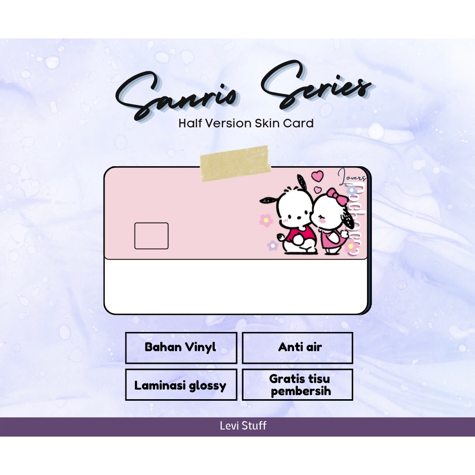 

Skin ATM Sanrio and Friends Half Vinyl Glossy Tahan Air / Garskin ATM / Kawaii / Gift