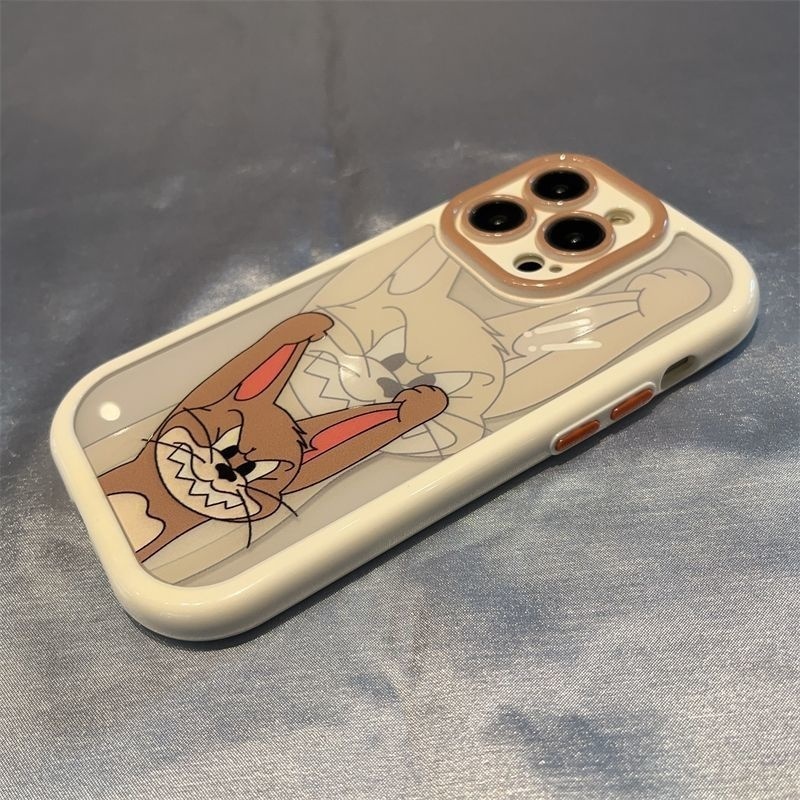 Case Motif Kucing Dan Tikus Untuk IPhone 12 13 14 11 Pro Max Yyty