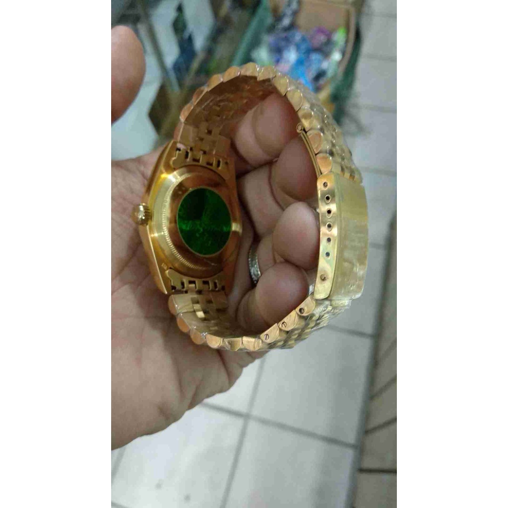 jam pria gold elegan otomatis jam vintage pria jam klasik pria fashionable ex