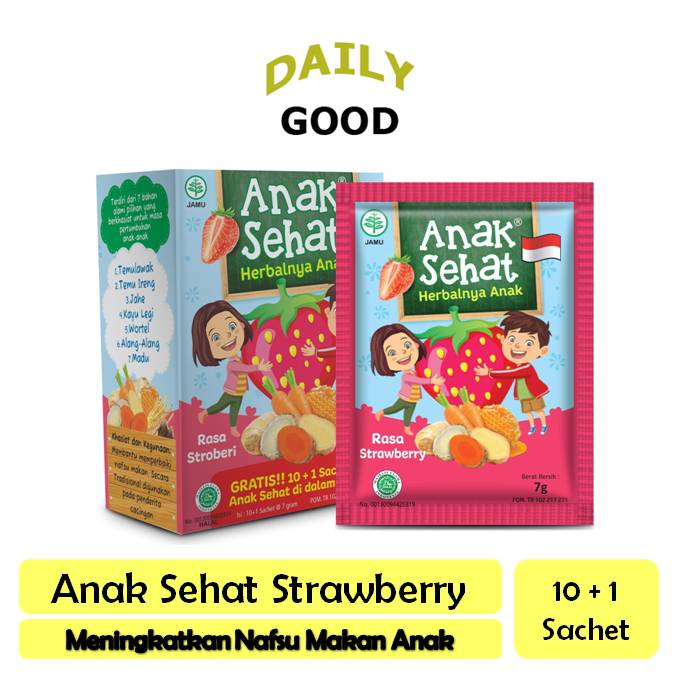 

Anak Sehat Strawberry 10's - Meningkatkan Nafsu Makan Anak