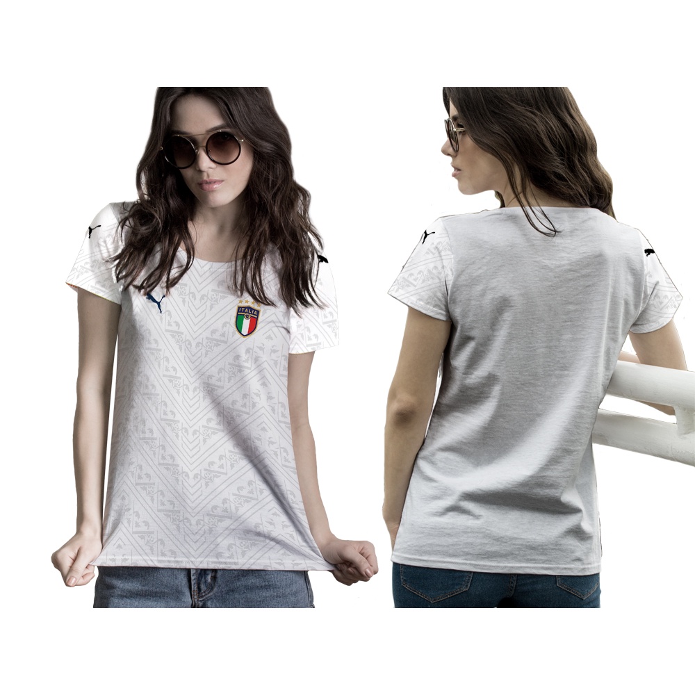 [Tinishop] Kaos Jersey Wanita Piala Dunia 2022 Italia | Kaos Wanita Piala Dunia Fullprint