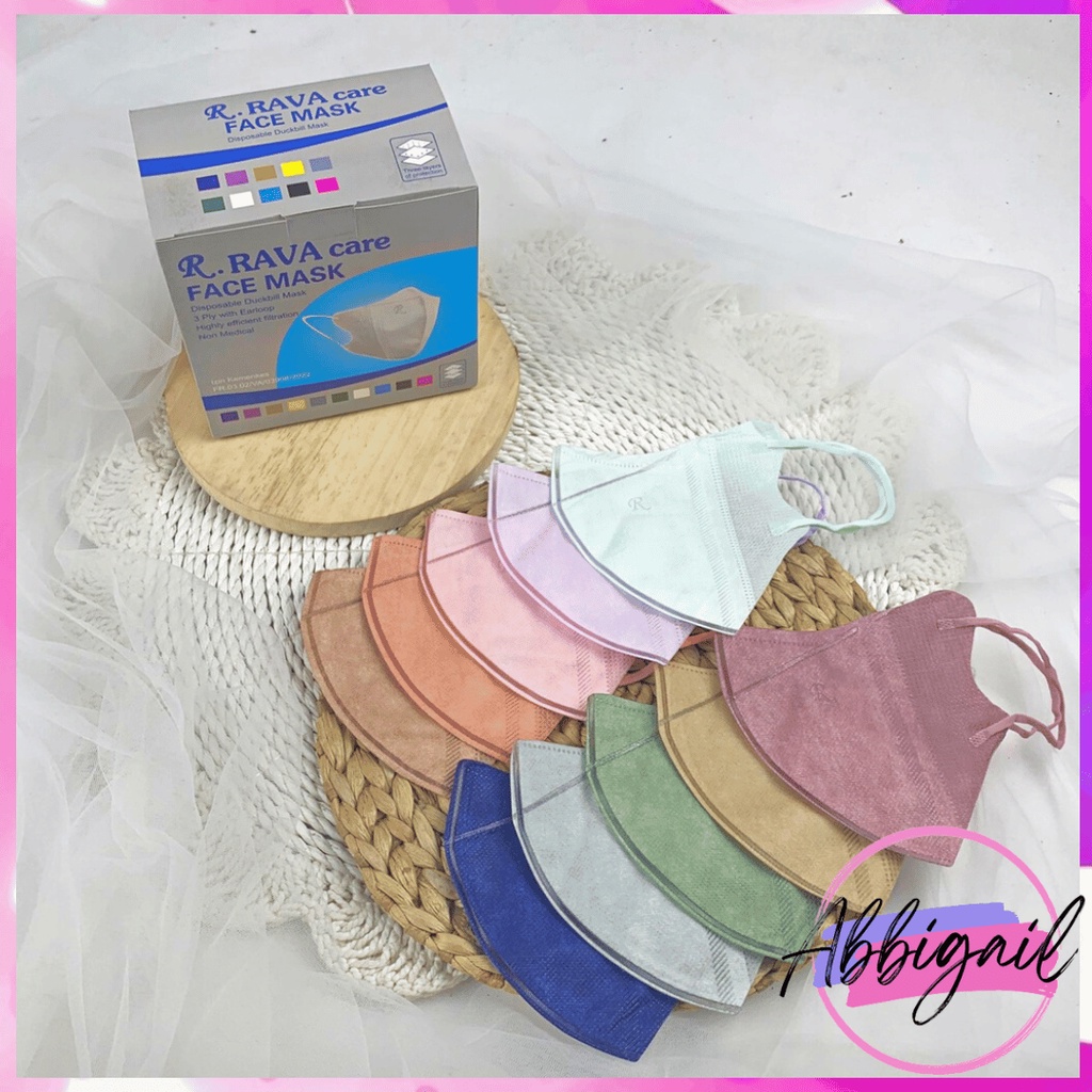 𝘈𝘉𝘎✰ Masker Duckbill Careindo Mix Warna / Masker Duck bill Y&amp;B Warna Warni / FaceMask Duckbill Mix isi 50 pcs 1077