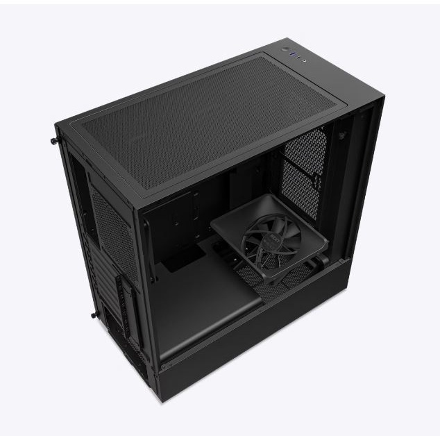 [+Palet Kayu] Casing NZXT H5 FLOW Compact Mid Tower Airlfow PC Case - Matte Black atau Matte White | mini-ITX MATX ATX EATX