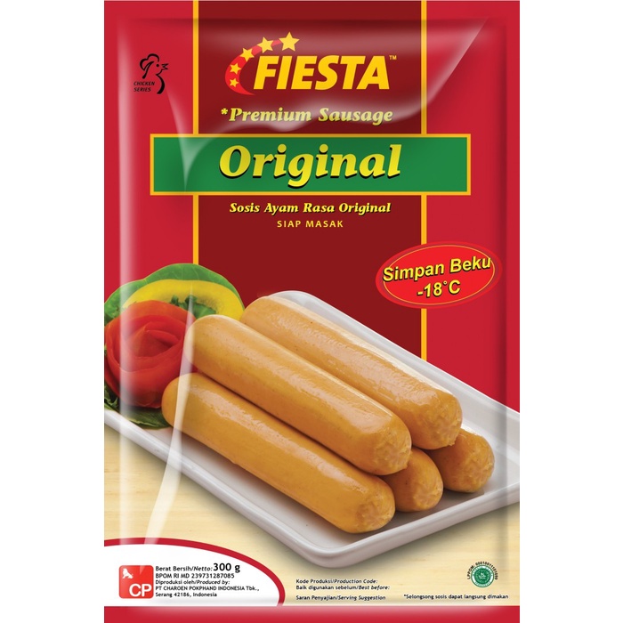 

SOSIS DAGING AYAM ORIGINAL SAUSAGE FIESTA 300GR HALAL - ORIGINAL