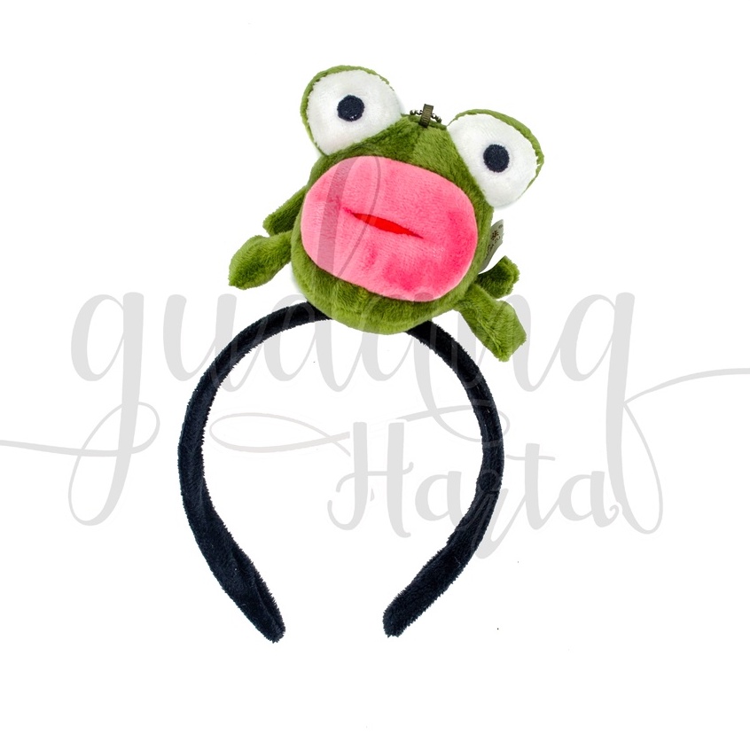 Bando Katak Ndower Bandana Motif Frog Animal Lucu Headband Unik GH 211114