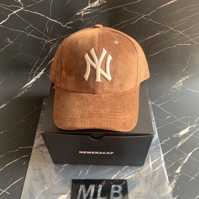 MLB NY LOGO CORDUROY BROWN CAP