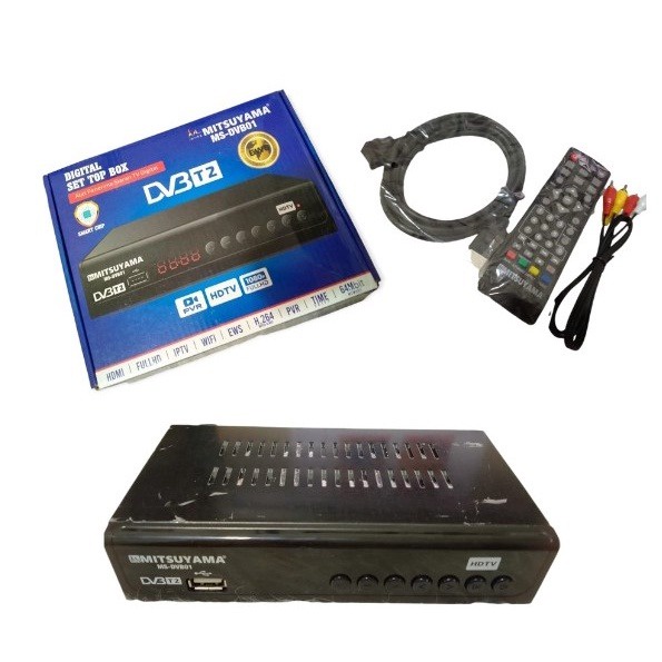 Set Top Box Digital Mitsuyama MS-DVB01 DVB Kabel HDMI T2 TV Siaran Digital Receiver STB bisa Youtube