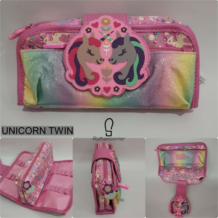

KOTAK PENSIL PENCIL CASE SMIGGLE SEQUIN / THREEFOLD / KAIN