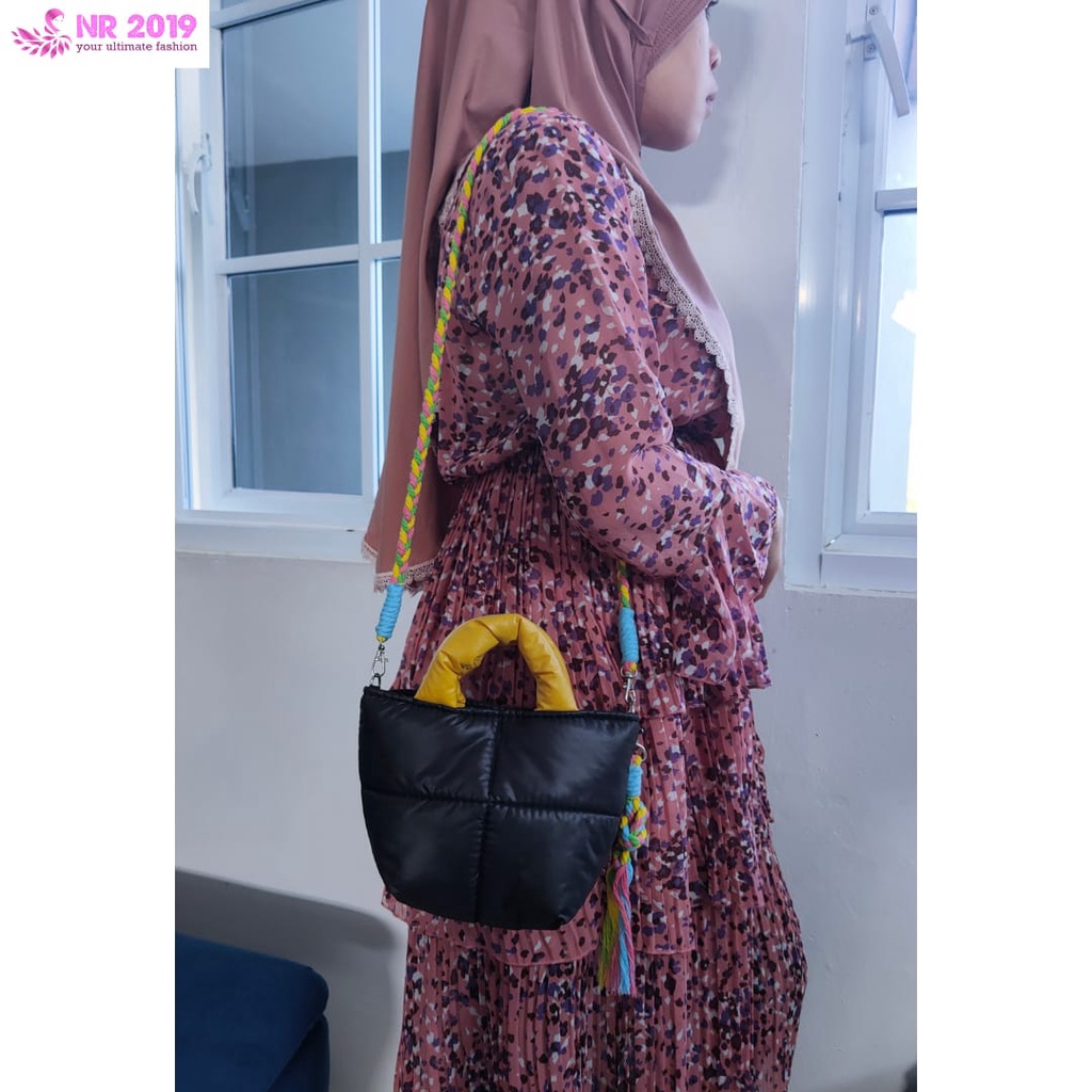 FLORA DELLE | GRATIS MACRAME STRAP BAG DAN CHARM | TASAWANITA TERBARU | PUFFY BAG | GOODQWALITY