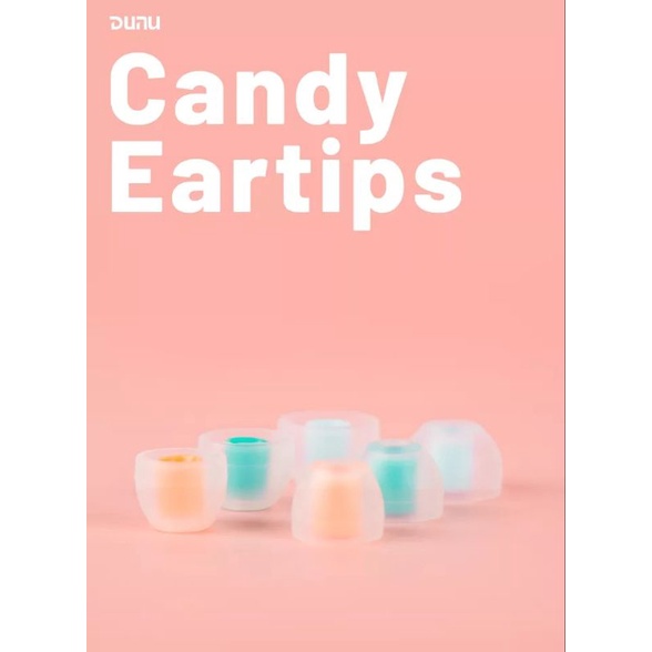 Eartips Dunu Candy Silicone Soft Eartips Alternate Spinfit CP100