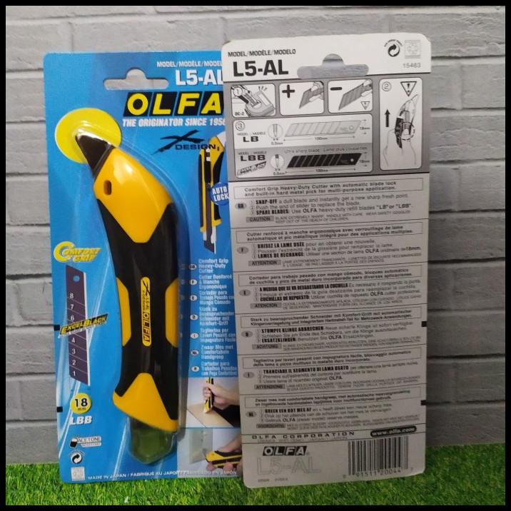 

Pisau Cutter 18Mm L5-Al Olfa Snap Off Blade Cutter