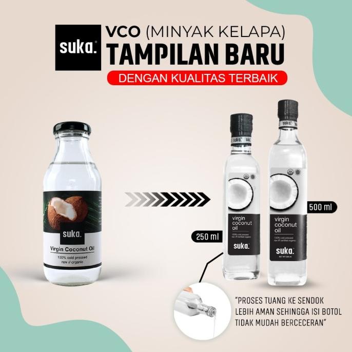 

Suka - Virgin coconut oil VCO/ minyak kelapa murni(250ml) TERLARIS TERPERCAYA ORIGINAL