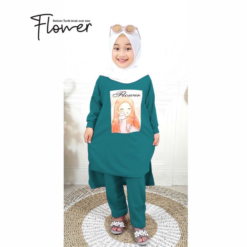 Baju Anak / Gamis Anak model Flower