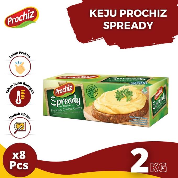 

Keju PROCHIZ Spready 2 kg TERLARIS TERPERCAYA ORIGINAL