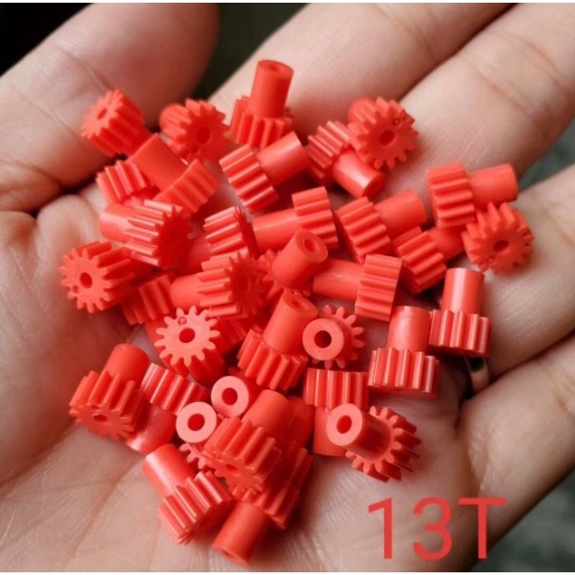 Gear Tamiya 13T isi 10 Gear Langsung Gir Tamiya Gear Dinamo Gir Merah