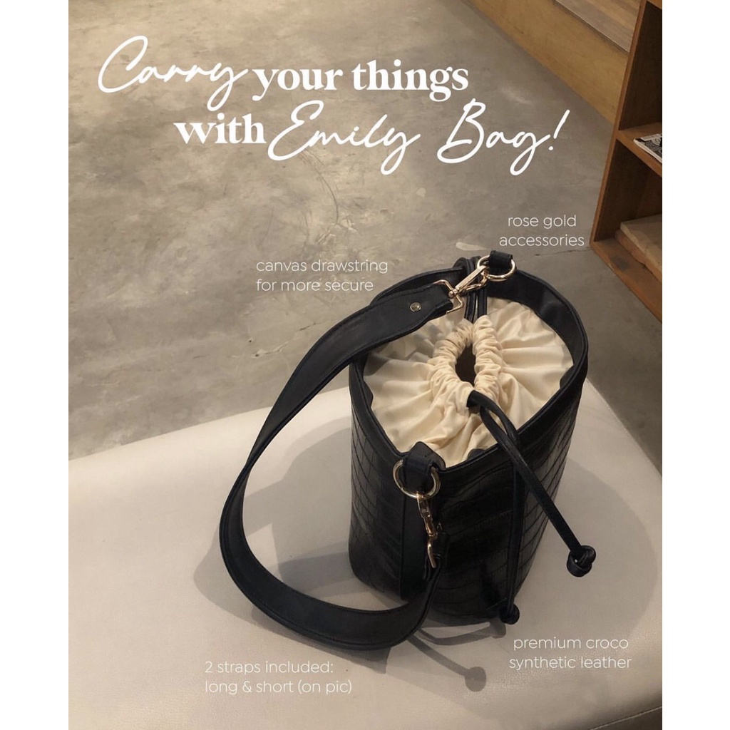 Emily Bag | tas selempang croco | shoulder bag croco | tas croco premium