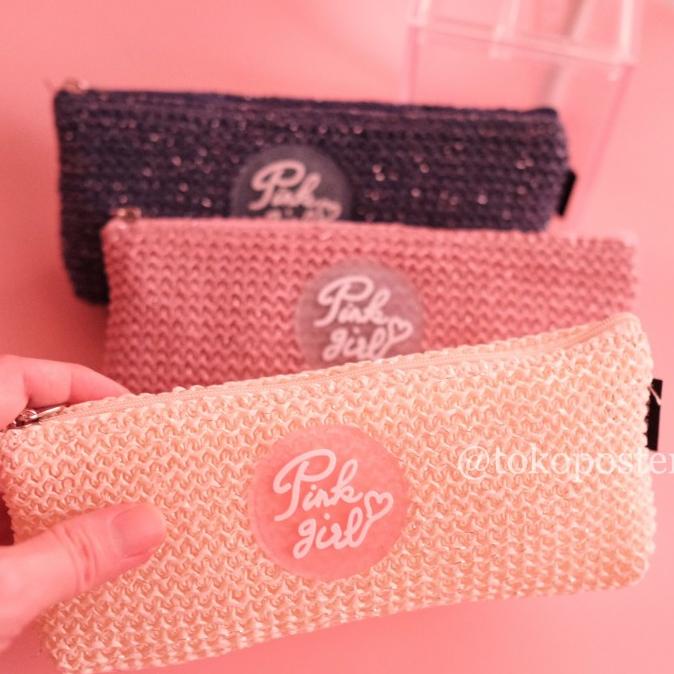 

Pencil Case Sekolah Tempat pensil Kotak tas makeup pouch brush