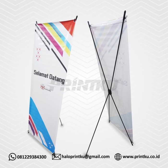 

CETAK X BANNER FLEXI CHINA 280 GSM 80 X 180 CM