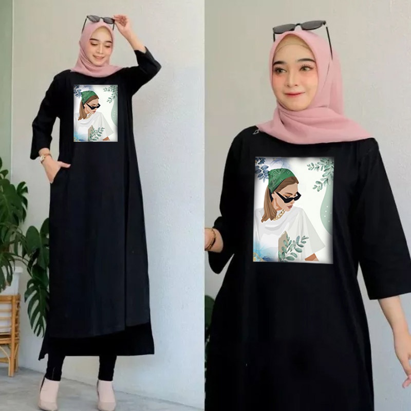 FF LONG TUNIK HIJAB COLABORATION TUNIK WANITA TERBARU 17