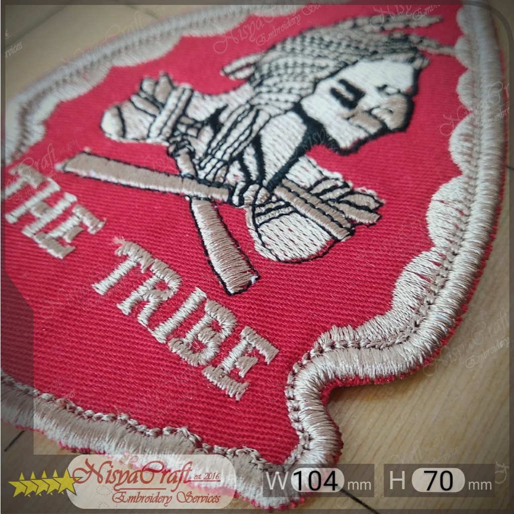 NCEP0102-00522 US NAVY THE TRIBE | NAVY SEALS TEAM 6 SQUADRON | Badge  Patch Bordir