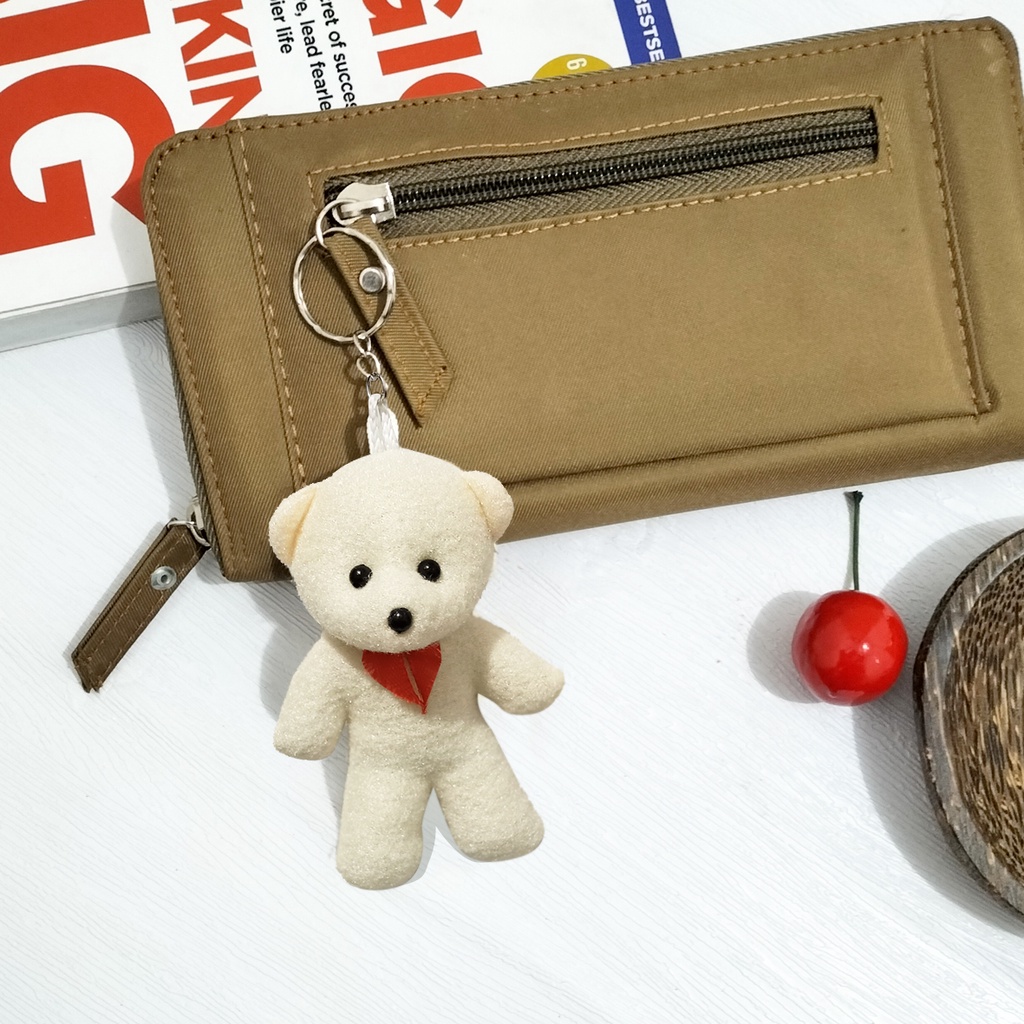 Gantungan kunci boneka beruang gantungan tas lucu mini bear keychain aksesoris tas korea gantungan kunci mini bear