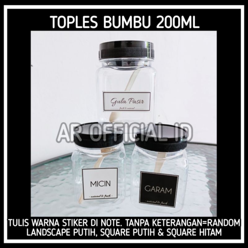 200ml • TOPLES BUMBU DAPUR FREE SENDOK &amp; STIKER