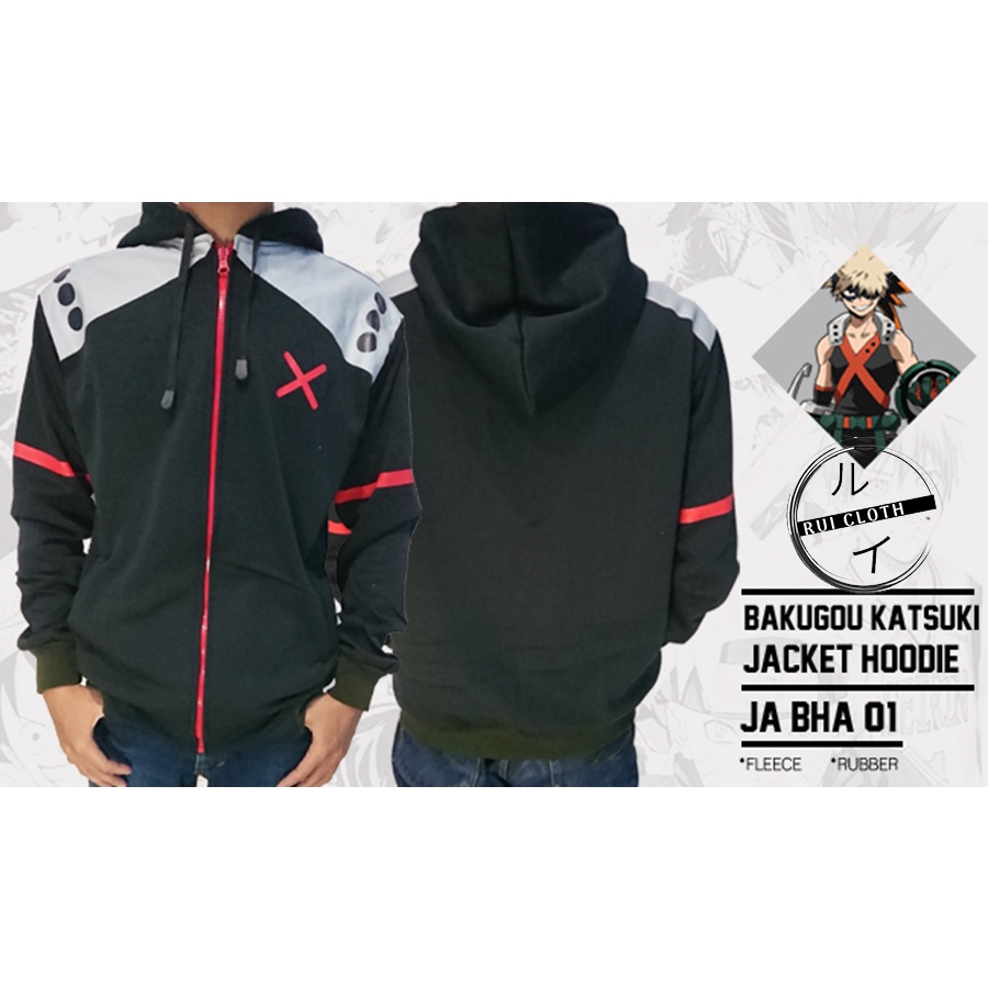 JAKET HOODIE ANIME BOKU NO HERO BAKUGOU KATSUKI
