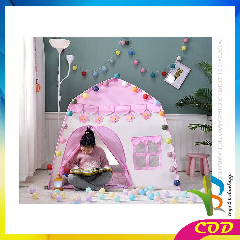 RB-M128 M129 Mainan Tenda Anak Model Rumah Tenda Castle Anak Mainan Rumah Rumahan Tenda Camping Anak