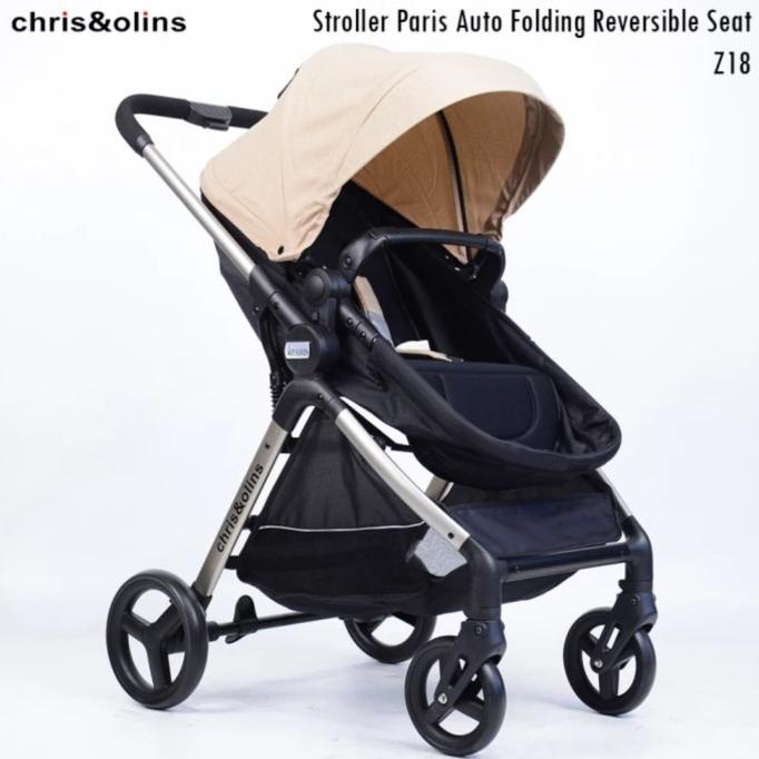 Stroller Chris & Olins Z18 Paris Auto Folding Reversible Seat 2 Arah