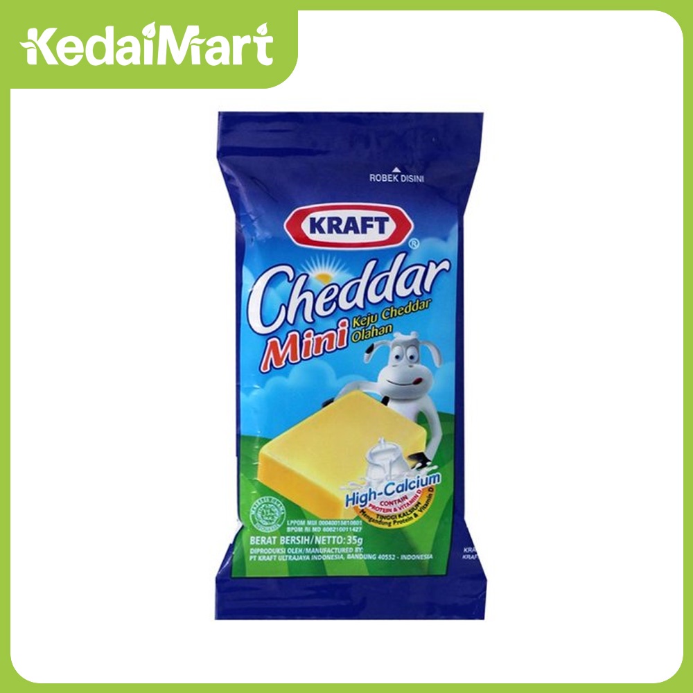 

Keju Kraft Cheddar Mini 30 Gram