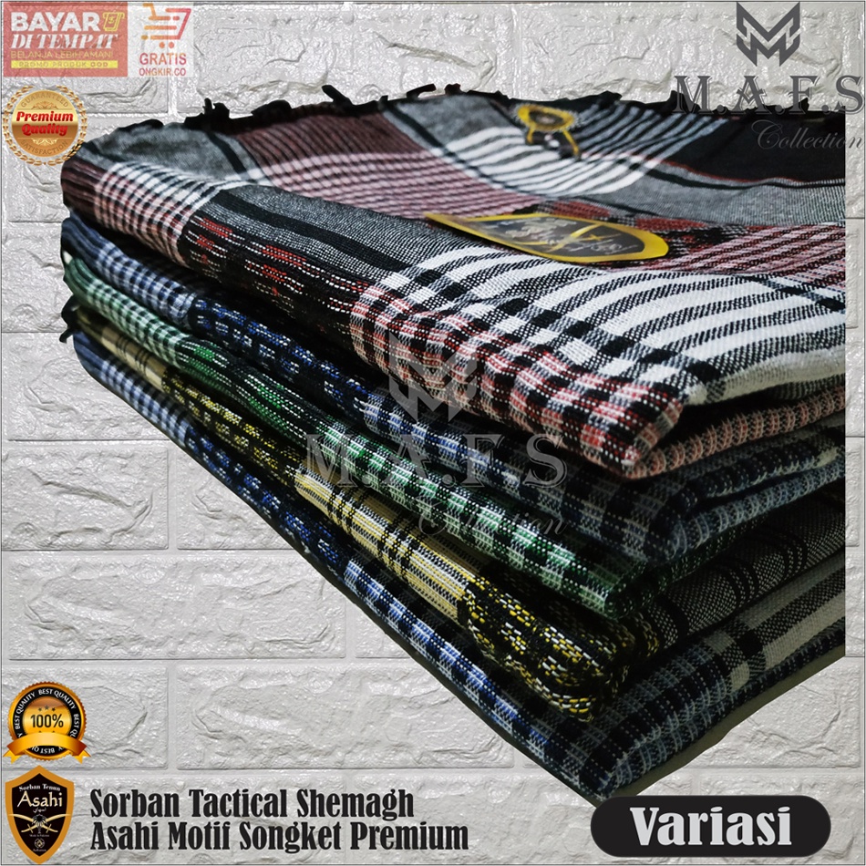 SORBAN SHEMAGH SORBAN SANTRI SORBAN KUNCIR MOTIF SONGKET