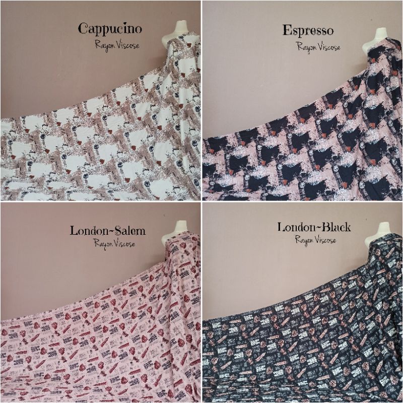 (HARGA 0,5 meter) KAIN RAYON VISCOSE MOTIF KORAN