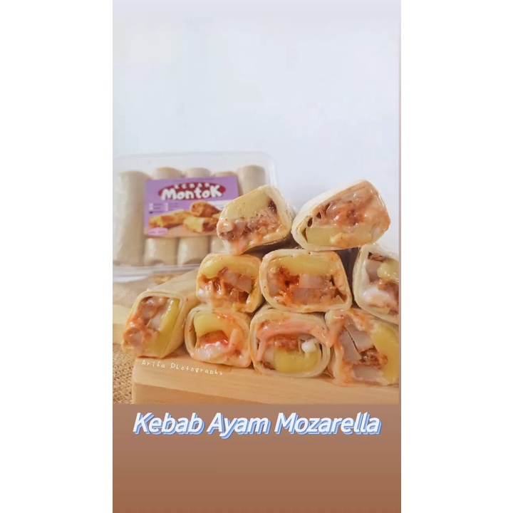 Kebab Frozen Daging Ayam Premium Mozzarella isi 5 pcs by Kebab Montok