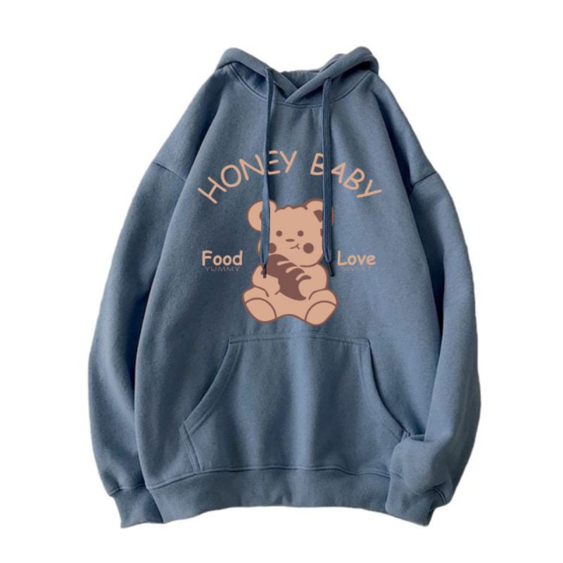 Honey Baby L - XL  Sweater Hoodie (Celana Jual Pisah) Ready Super Tebal