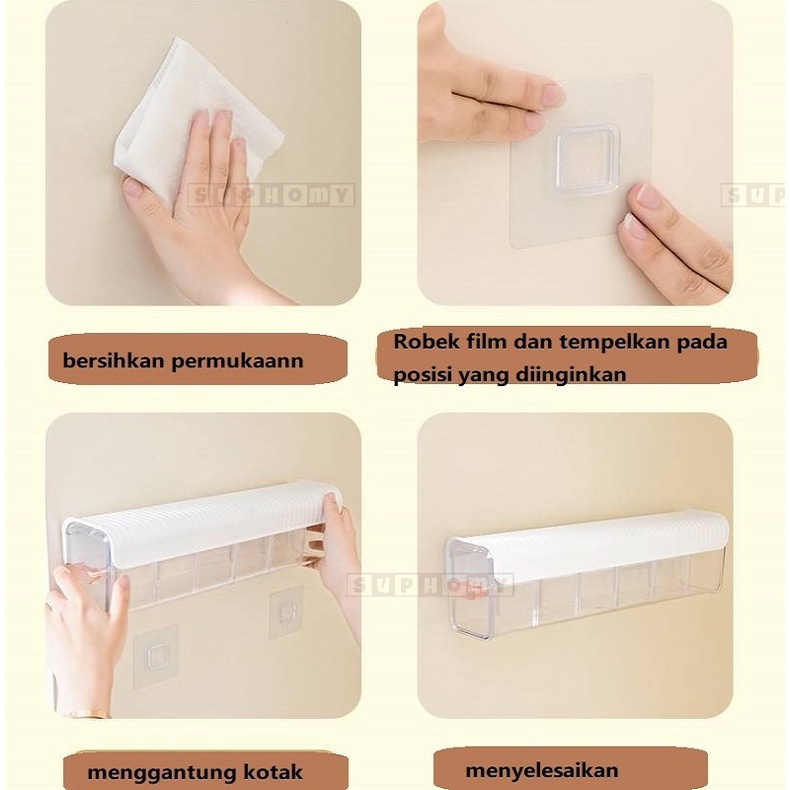 Kotak Penyimpanan Serbaguna Sliding Cabinet Wall Storage