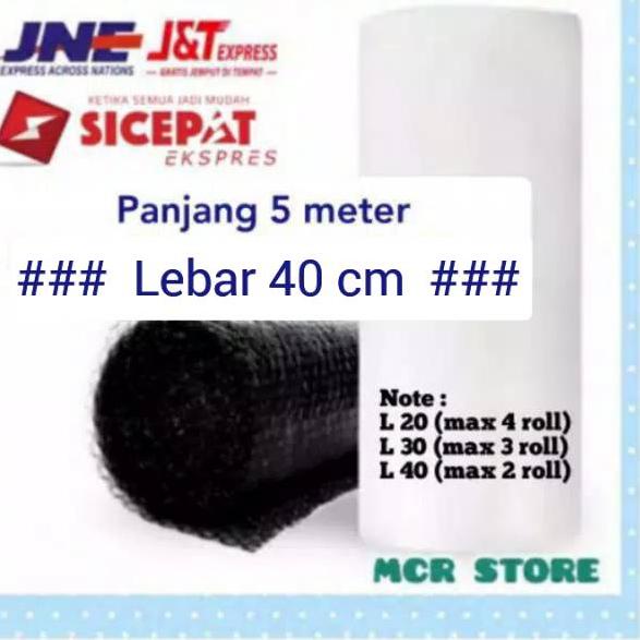 

☣ Bubble Wrap Roll Premium Panjang 5 meter lebar 40cm Gulungan Bubble Wrap Meteran Plastik ゾ