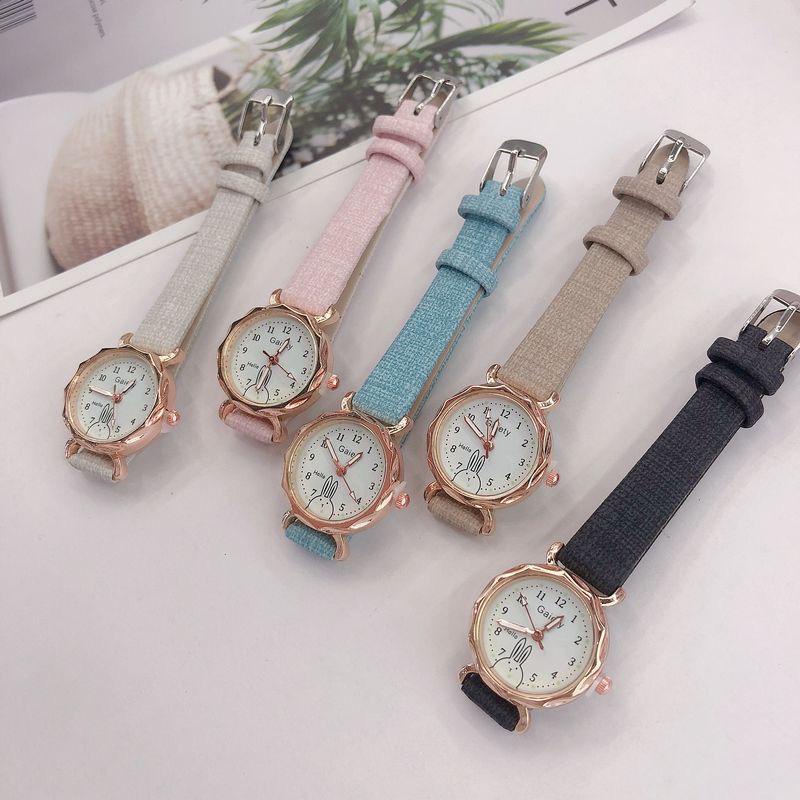 BAJ Jam Tangan Quartz Strap PU Analog Casual Gaya Retro Wanita Persegi Watch Korean Fashion Body Belimbing RM063