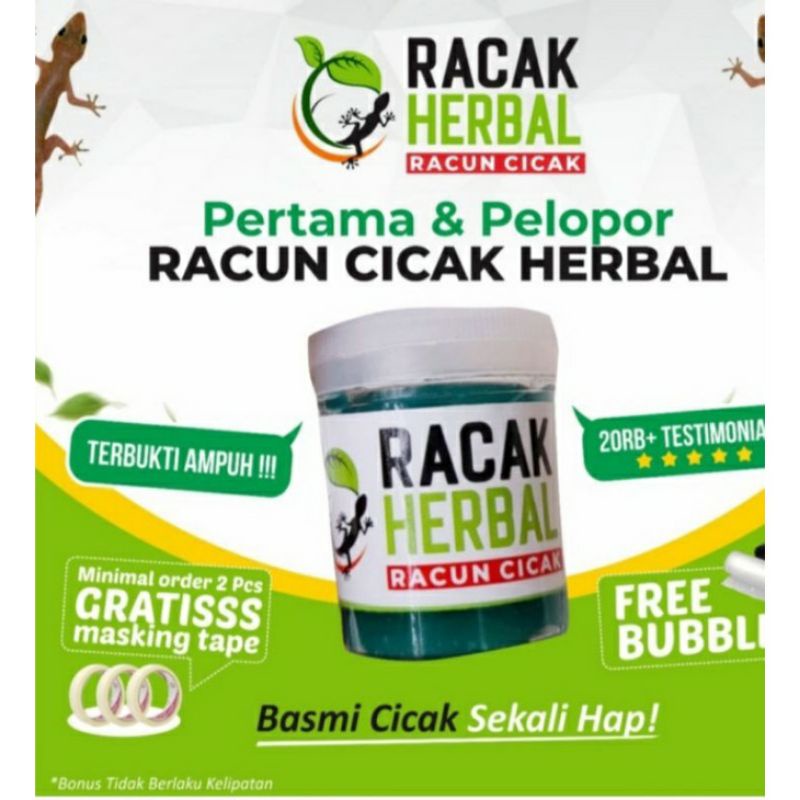 RACAK HERBAL RACUN CICAK RACCO HIJAU AMPUH BASMI CICAK TOKEK DAN KECOA