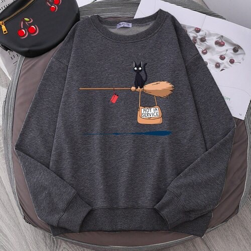 NOT IN SERVICE CUTE Sweatshirt Basic II Sweater Crewneck Print DTF II Sz M - XL Anak &amp; Dewasa ( Pria &amp; Wanita )