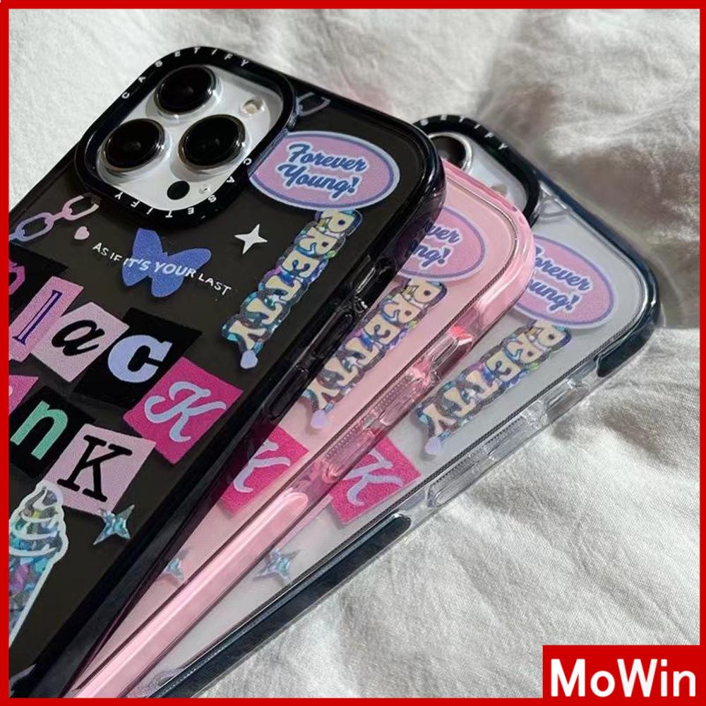 For iPhone 14 Pro Max iPhone Case Thickened TPU Soft Case Clear Case Shockproof Protection Camera Pink Black Cute Style Compatible For iPhone 13 Pro Max 12 Pro Max 11 xr 7Plus
