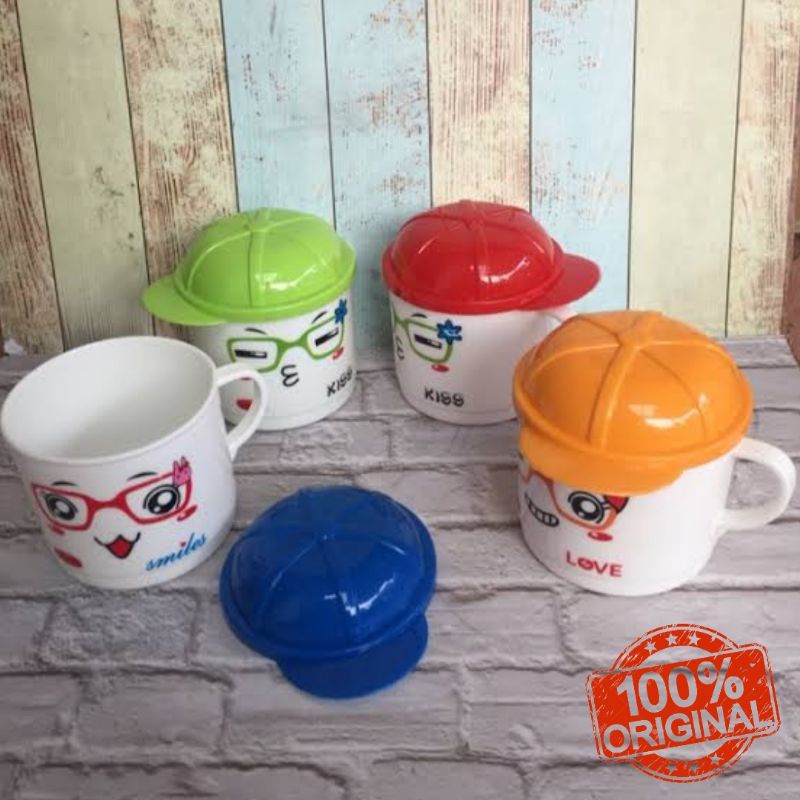 Mug Topi Trixy Gelas Minum Anak Souvenir Ulang Tahun Mug Anak Karakter