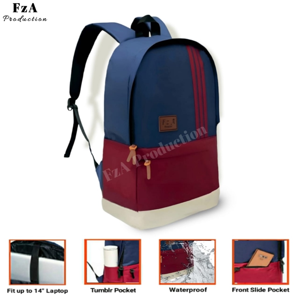 Big Promo..Tas Ransel Punggung Distro Casual Pria Wanita / Tas Ransel Laptop Sekolah Kuliah Bacpack Distro Original - FzA