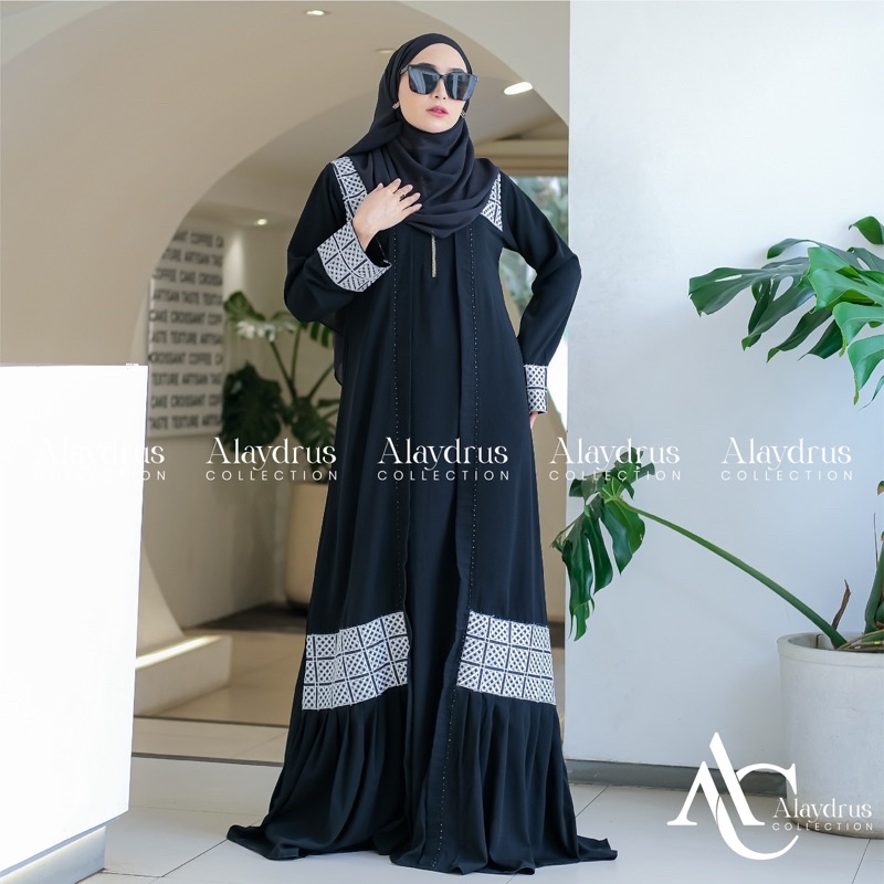 Abaya Gamis Syari Hitam Arab Saudi Bahan Jetblack Turkey Umroh Abaya Dubai 890