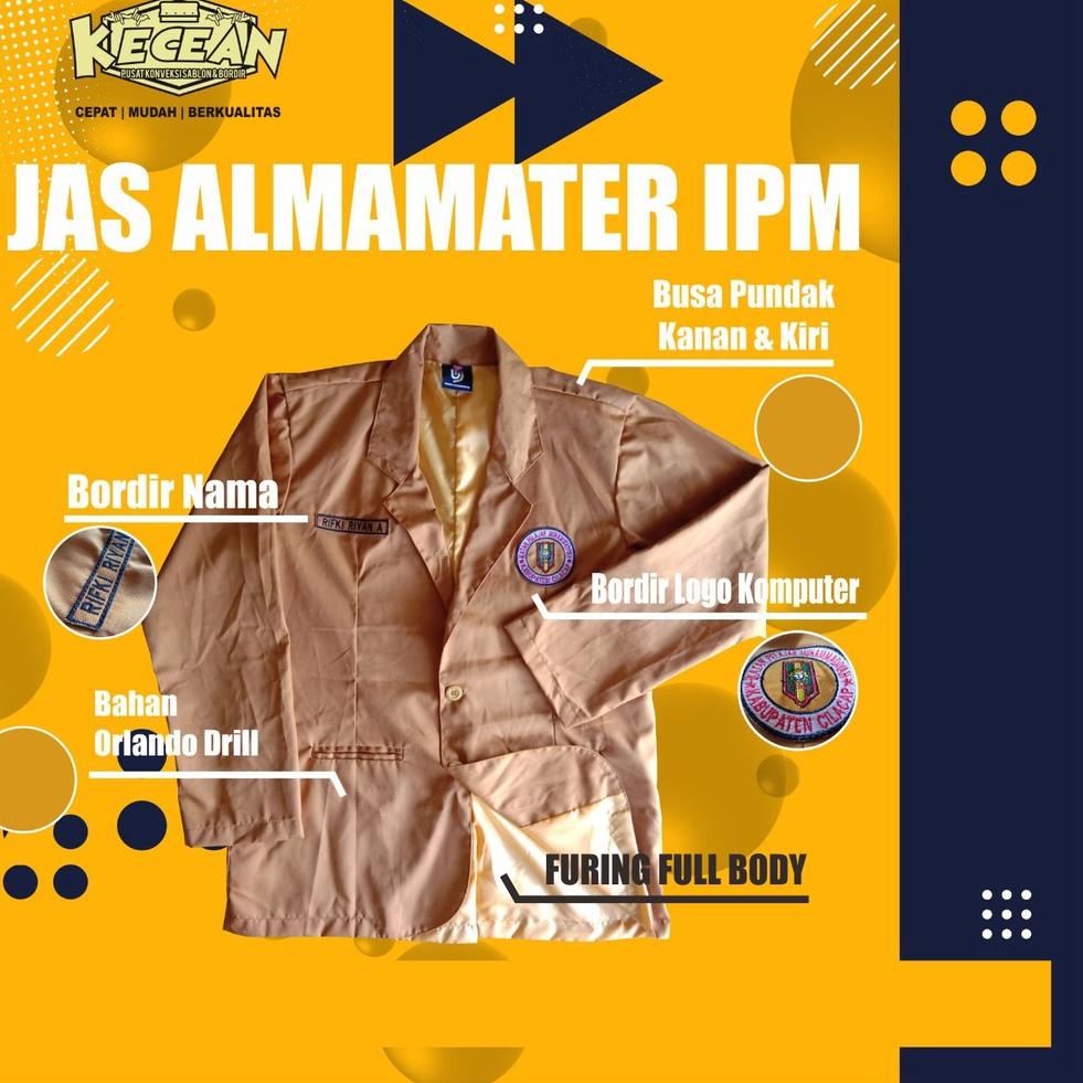 Jas IPM - Jas Ikatan Pelajar Muhammadiyah - Jas Almamater IPM  Satuan Ready Stok sesuai ADRT terbaru