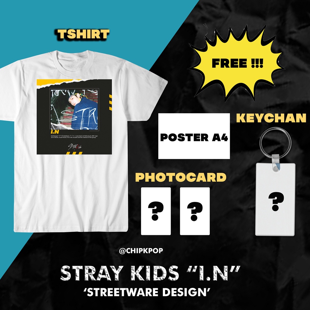 IN STRAY KIDS I AYEN STRAY KIDS I KAOS KPOP MURAH I IN PHOTOCARD I AYEN STRAY KIDS I BAJU SKZ I KAOS