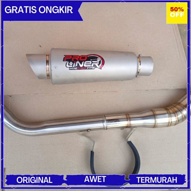 IZA RACING knalpot racing proliner sanblas Fu Sonic MX new MX king CS1 Supra GTR dll